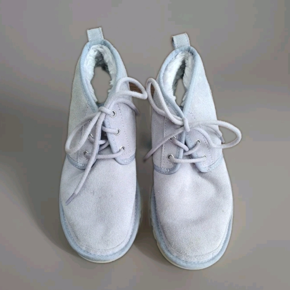 UGG Neumel Ankle Boots Womens Size 8 Light Greyish/Lavender Color In & Out VGUC - Picture 5 of 15